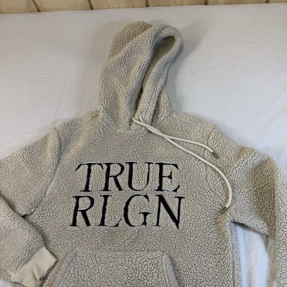 True Religion Men's Bircha Pullover Hoodie Small To Med. Y2K, New Era Punk Style - Picture 4 of 16